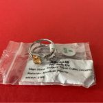 Bomb Party RBP5946 “It’s Just Us” Smokey Topaz CZ on Rhodium Size 8 Ring NWT Photo 4