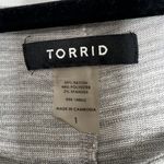 Torrid Size 1 Top Ombré Tunic Shark Bite Hem Long Sleeve Photo 4