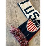 USA Olympic Team Knit Scarf US Apparel Adult Unisex Patriotic NWT Soccer OSFM Red Photo 7