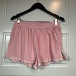 Lena Two Piece Grannycore Pink Terry Lounge Set Crochet Details Size Large NWOT Photo 7