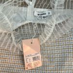 Missguided  White Long Sleeve Dress with Sheer Details Photo 3