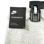 Nike Size 1X NWT Tie Waist Sweatpants Gray Standard Fit Leg Pocket Zipper Gym Photo 4