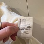 Hanna Dorothy Cream Utility Made in Canada Handmade Tencel Tank Top Size 6 White Photo 4