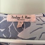 Harlow And Rose Floral Print Women's Top - Blue and White Photo 1