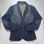 Armani Exchange Blue Denim Jacket with Yellow Highlights ππ» Photo 0