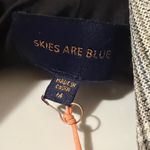 Skies Are Blue  Gray Plaid Shimmery Blazer, Size M Photo 4