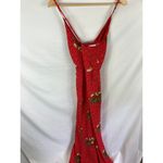 Socialite Red Polka Dot Floral Tie Waist Sleeveless Jumpsuit Size Small Photo 5