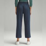 Lululemon  Ribbed Softstreme Mid-Rise Wide-Leg Cropped Pant 25" True Navy Photo 1