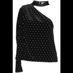 Self Portrait  velvet diamante one shoulder top Photo 0