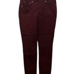 Seven7 Seven Burgundy Skinny Jeans Photo 0