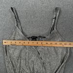 Rue 21 Silver Metallic Crop Top Size Medium V-neck Faux Wrap Spaghetti Strap Y2k Photo 3