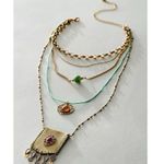 Free People  Bohemian Renaissance Sightseer Pocket Layered Necklace NWT 70s Photo 2