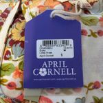 April Cornell Lillian Maxi Dress Floral Tiered Sleeveless Boho Size M White Size M Photo 5