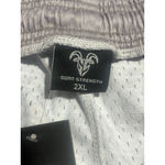 Goat Strength Butterfly Shorts Womens Size 2XL Gray Orange Monarch Print Pockets Photo 4