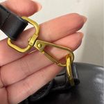 Black Vegan Leather Circle Crossbody Handbag Bag Purse Boho Casual Classic Photo 1