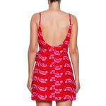 Farm Rio NWT  Linen blend Copabanana Wrap Mini Dress Red Pink Size M Photo 3