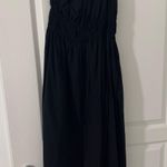 Abercrombie & Fitch Black One Shoulder Midi Dress Photo 4