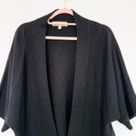 Democracy  Womens Cardigan‎ Size M Black Fringe Whimsigoth Fairy Grunge Dark Boho Photo 2