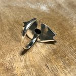 Sterling Silver Turquoise Flower 925  Ring Photo 8