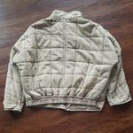 Free People  Tan Quilted Dolman Jacket Size Medium Photo 7