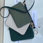 Michael Kors Racing Green Multi Crossbody Triple Pouch Jet Set Item Medium Bag Photo 7