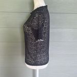 ZARA Trafaluc Sheer Lace Short Sleeve Top Photo 3