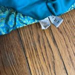 Peter Som NWT  ruched Silk blend Blue Green mini Ruffle Skirt 6 Photo 3