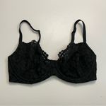 Victoria's Secret  Bra Unlined Demi Underwire Floral Lace Convertible Black Photo 1