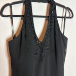 XScape Y2K  black beaded halter formal dress Photo 1
