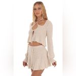 Lucy in the Sky Kaede Knit Two Piece Set in Beige Et Clef Large New With Tags Photo 3
