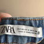 ZARA size 6 long 33” inseam jeans straight leg Photo 5
