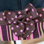 Foo Foo Frilly Purse black Shoulder bag Pink Brown Polka Dot Bow Photo 9