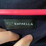 Rafaella  navy blue shirt size medium Photo 2
