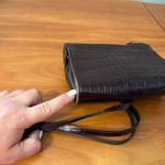 Brighton  Suede Leather Central Park Organizer Crossbody Purse Wallet‎ Pink Brown Photo 9