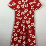 J.Crew  Button Down Shirt Dress Cherry Blossom Size 4 Photo 0