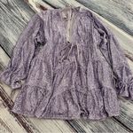 ASOS DESIGN Embellished Tiered Mini Dress with Tie Detail in Lilac Sequin Photo 1