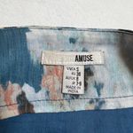 Amuse Society Cape Frio Floral Print Skirt w/ Ruched Side Slits Size Small NEW Photo 2