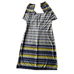 Emma & Michele  Women's Dress Bell Long Sleeve Black Abstract Print Size‎ XL Photo 1