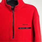 Marmot  red fleece half zip pullover made in the USA size medium Photo 2