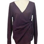 Betabrand Microclimate Knit Office Wrap Plum Sweater Photo 0