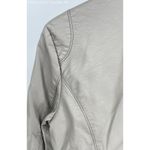 Baccini  Gray Women's‎ Faux Leather Jacket - Size Medium Photo 4