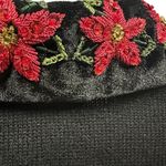 Heirloom Collectibles 2004 Embroidered Sequin Beaded Velvet Accents Cardigan M Black Size M Photo 4