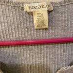 Bozzolo  Women’s Grey Ribbed Crop Top SzSmall Photo 1