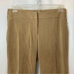 H&M Hennes Faux Suede Tan Wide Straight Leg Mid Rise Trousers Slacks Dress Pants Photo 1