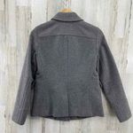 Banana Republic  Peacoat‎ Womens Small Gray Wool Blend Pockets Lined Photo 2