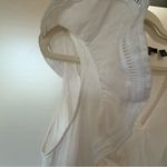 Andrew Marc Marc New York Cream Ruffle Sleeveless 100% Linen  Blouse Photo 8