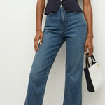 Veronica Beard  Dylan Cuffed Straight-Leg Jean in Thriller Wash Sz. 27 Photo 0