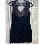 Vintage Scott McClintock Black Velvet Cocktail Dress Beaded Mesh Holiday Party M Size 10 Photo 11
