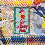 Johnny Was NWOT  Multicolor Plaid Floral Blouse Shirt Linko Babydoll Tunic Size S Photo 8