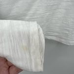 Free People Natasha Tee Womens white Top Puff Ruched Sleeve long sleeve medium Photo 9